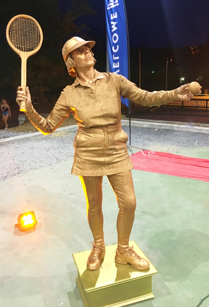 Penny England as the Bronze Tennis Trophy